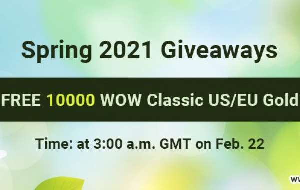 Obtain Free 10000 gold wow classic us for Spring 2021 Giveaways on Feb. 22nd