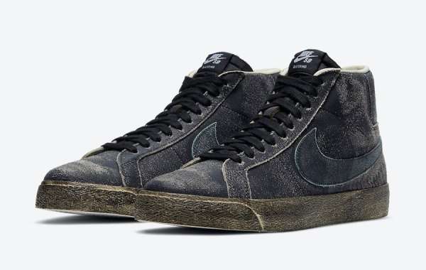 Nike SB Blazer Mid “Faded Black” DA1839-001 is available on March 13